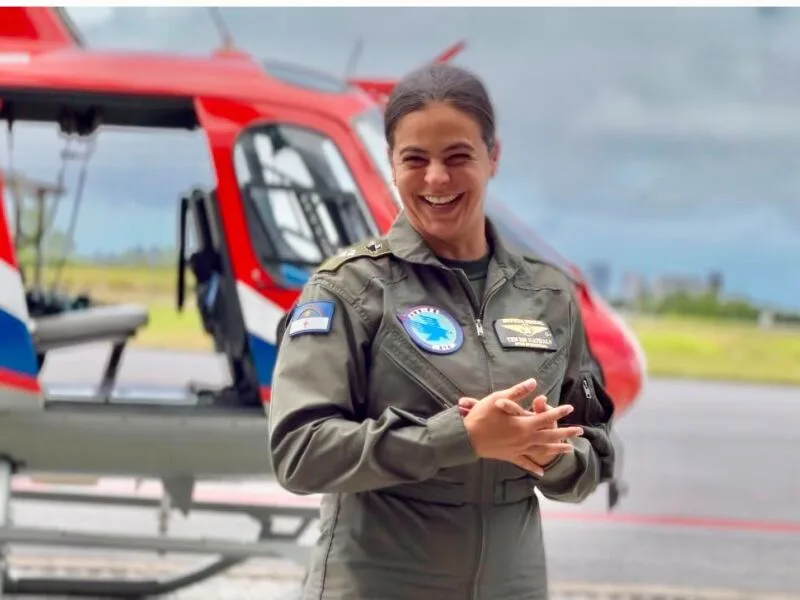 Nathaly Portella conclui formação e vira primeira pilota do GTA de Pernambuco