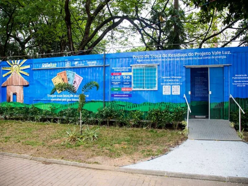 Vale Luz terá 29 pontos para troca de recicláveis por desconto na energia