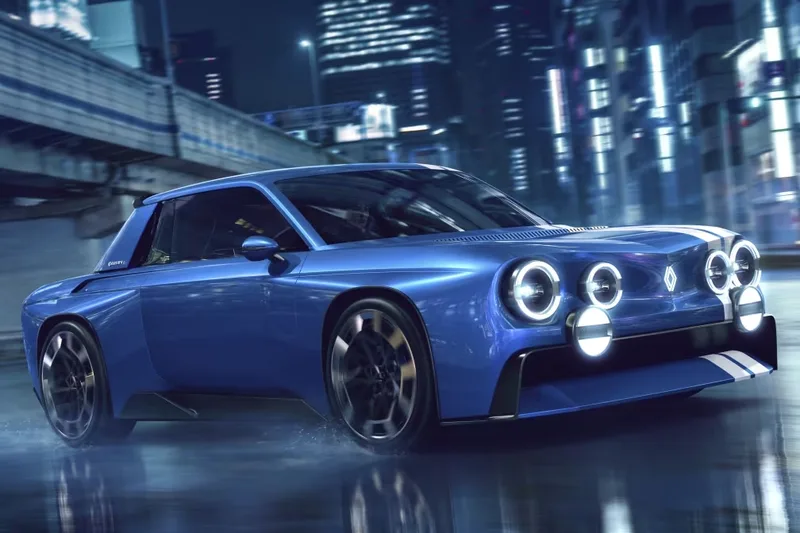 Renault mostra cupê elétrico de dois lugares com motor traseiro e visual clássico