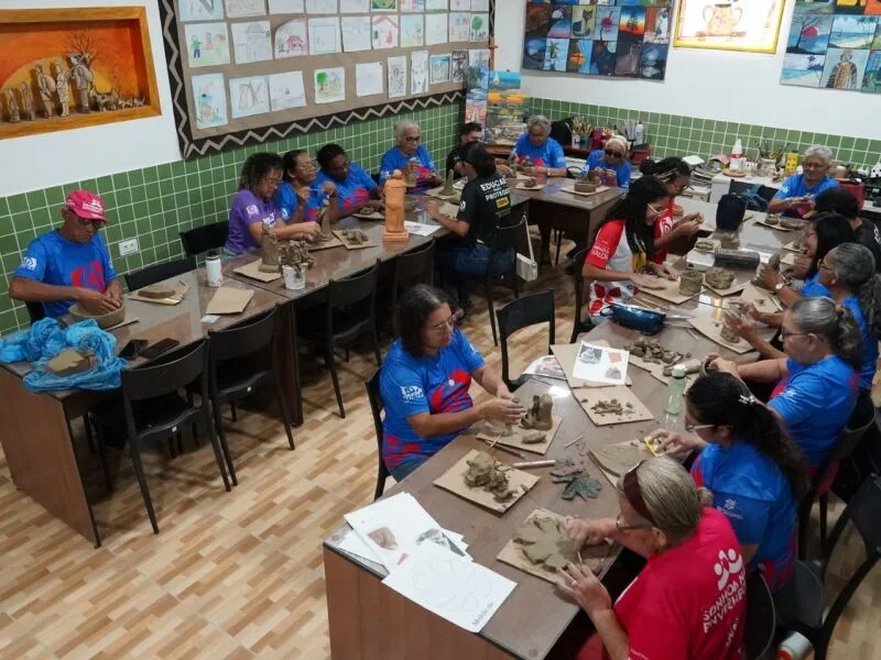 Idosas da ONG Giral participam de intercâmbio cultural no Cabo