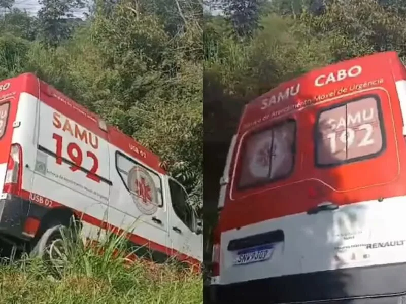 Idoso é detido após levar ambulância do Samu e cair em canal em Pernambuco