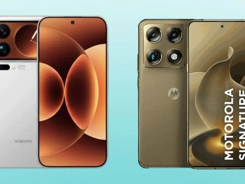Motorola e Xiaomi lançam celulares premium com IA e câmeras de alta resolução