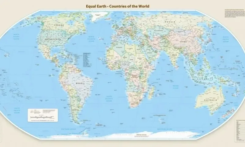 IBGE libera mapas-múndi com projeção aprovada pela ONU